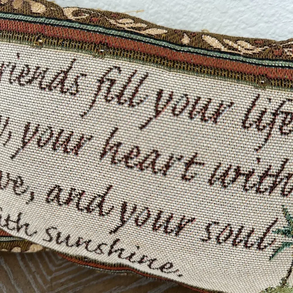 Tapestry Pillow Friendship Love sunshine‎ Palm Tree Tropical Cottagecore Decor